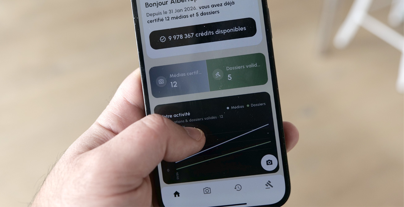 Application PROVASIGN en utilisation